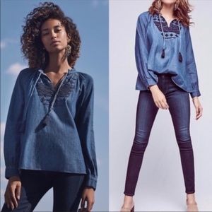 Anthropologie En Quittezpas Jean shirt